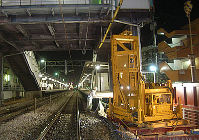 ~Foundation pile works at narrow spaces~
